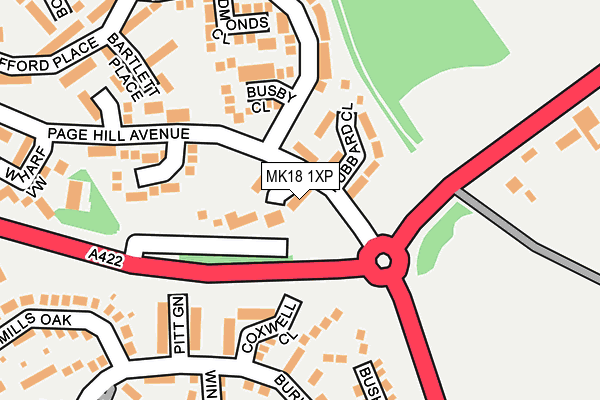 MK18 1XP map - OS OpenMap – Local (Ordnance Survey) MK18 1XP map - OS OpenMap – Local (Ordnance Survey)