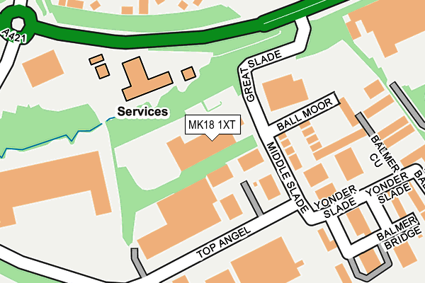 MK18 1XT map - OS OpenMap – Local (Ordnance Survey) MK18 1XT map - OS OpenMap – Local (Ordnance Survey)