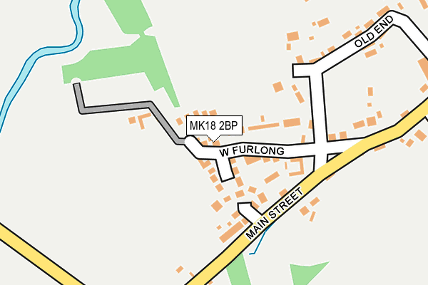 MK18 2BP map - OS OpenMap – Local (Ordnance Survey) MK18 2BP map - OS OpenMap – Local (Ordnance Survey)