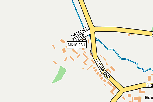 MK18 2BU map - OS OpenMap – Local (Ordnance Survey) MK18 2BU map - OS OpenMap – Local (Ordnance Survey)