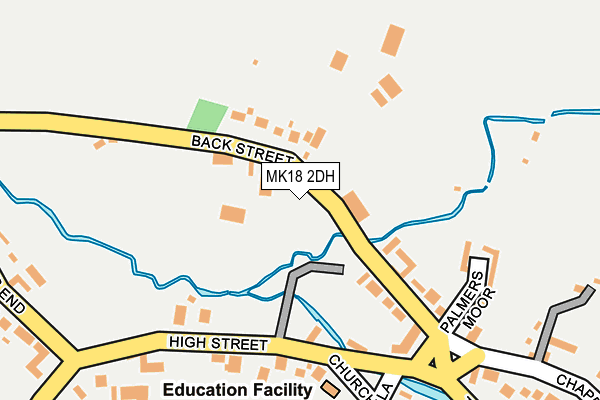 MK18 2DH map - OS OpenMap – Local (Ordnance Survey) MK18 2DH map - OS OpenMap – Local (Ordnance Survey)