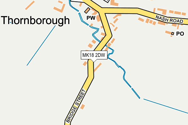 MK18 2DW map - OS OpenMap – Local (Ordnance Survey) MK18 2DW map - OS OpenMap – Local (Ordnance Survey)