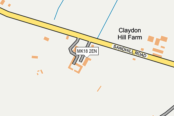 MK18 2EN map - OS OpenMap – Local (Ordnance Survey) MK18 2EN map - OS OpenMap – Local (Ordnance Survey)