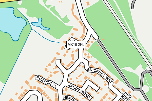 MK18 2FL map - OS OpenMap – Local (Ordnance Survey) MK18 2FL map - OS OpenMap – Local (Ordnance Survey)