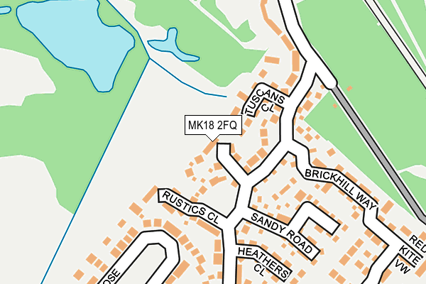 MK18 2FQ map - OS OpenMap – Local (Ordnance Survey) MK18 2FQ map - OS OpenMap – Local (Ordnance Survey)