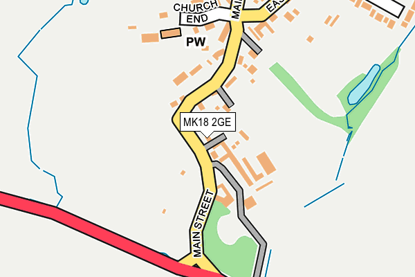 MK18 2GE map - OS OpenMap – Local (Ordnance Survey) MK18 2GE map - OS OpenMap – Local (Ordnance Survey)
