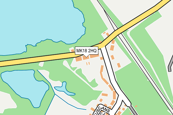 MK18 2HQ map - OS OpenMap – Local (Ordnance Survey) MK18 2HQ map - OS OpenMap – Local (Ordnance Survey)