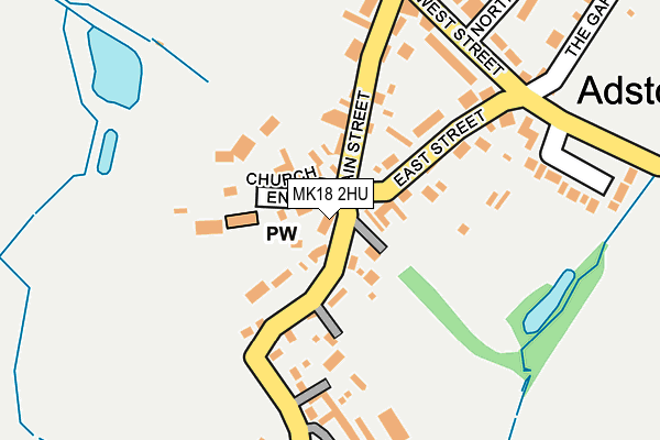 MK18 2HU map - OS OpenMap – Local (Ordnance Survey) MK18 2HU map - OS OpenMap – Local (Ordnance Survey)