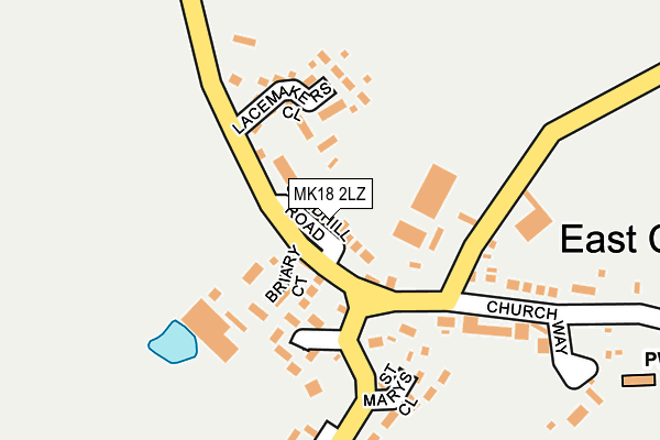 MK18 2LZ map - OS OpenMap – Local (Ordnance Survey) MK18 2LZ map - OS OpenMap – Local (Ordnance Survey)