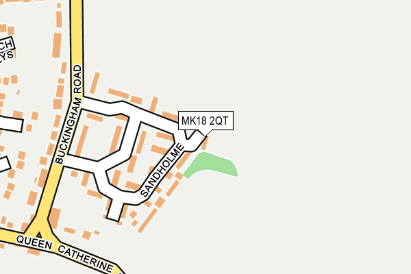 MK18 2QT map - OS OpenMap – Local (Ordnance Survey) MK18 2QT map - OS OpenMap – Local (Ordnance Survey)