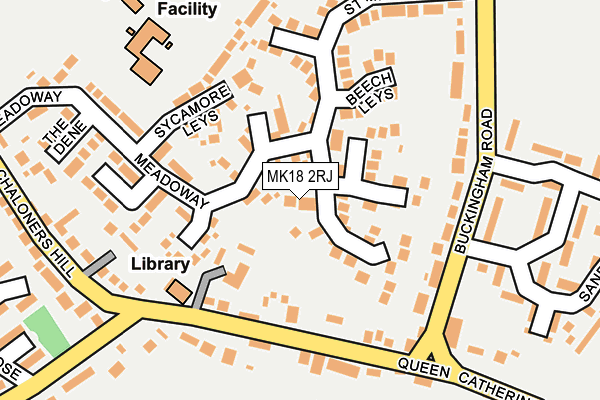 MK18 2RJ map - OS OpenMap – Local (Ordnance Survey) MK18 2RJ map - OS OpenMap – Local (Ordnance Survey)
