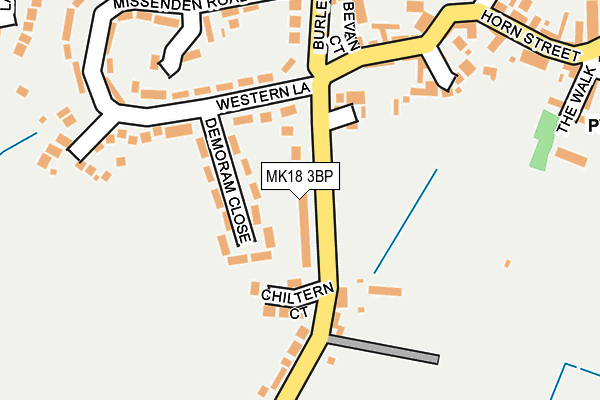 MK18 3BP map - OS OpenMap – Local (Ordnance Survey) MK18 3BP map - OS OpenMap – Local (Ordnance Survey)