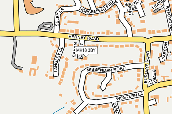 MK18 3BY map - OS OpenMap – Local (Ordnance Survey) MK18 3BY map - OS OpenMap – Local (Ordnance Survey)