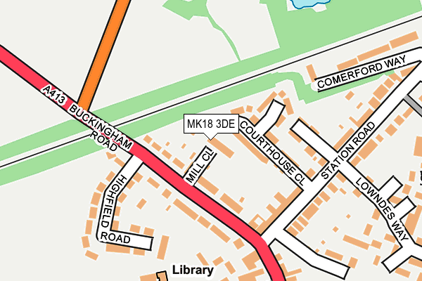 MK18 3DE map - OS OpenMap – Local (Ordnance Survey) MK18 3DE map - OS OpenMap – Local (Ordnance Survey)