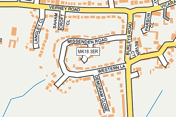 MK18 3ER map - OS OpenMap – Local (Ordnance Survey) MK18 3ER map - OS OpenMap – Local (Ordnance Survey)
