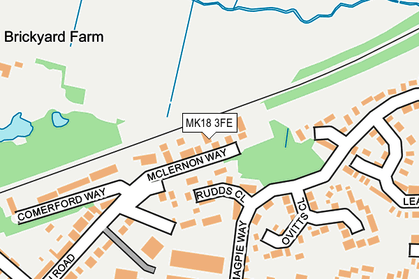 MK18 3FE map - OS OpenMap – Local (Ordnance Survey) MK18 3FE map - OS OpenMap – Local (Ordnance Survey)