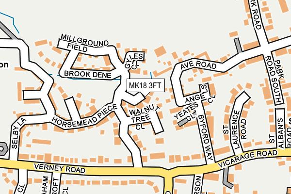 MK18 3FT map - OS OpenMap – Local (Ordnance Survey) MK18 3FT map - OS OpenMap – Local (Ordnance Survey)