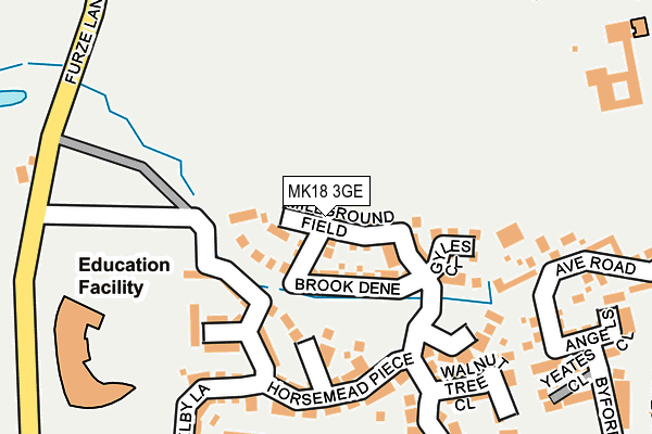 MK18 3GE map - OS OpenMap – Local (Ordnance Survey) MK18 3GE map - OS OpenMap – Local (Ordnance Survey)