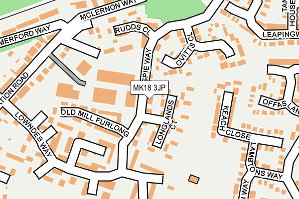 MK18 3JP map - OS OpenMap – Local (Ordnance Survey) MK18 3JP map - OS OpenMap – Local (Ordnance Survey)