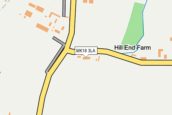 MK18 3LA map - OS OpenMap – Local (Ordnance Survey)