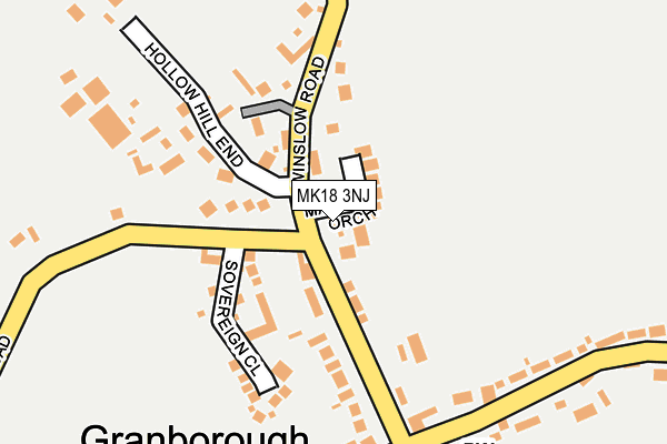 MK18 3NJ map - OS OpenMap – Local (Ordnance Survey)