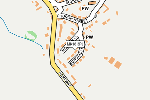 MK18 3PJ map - OS OpenMap – Local (Ordnance Survey) MK18 3PJ map - OS OpenMap – Local (Ordnance Survey)