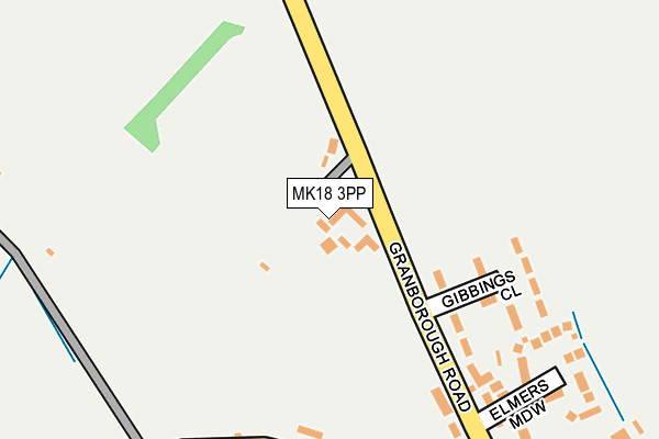 MK18 3PP map - OS OpenMap – Local (Ordnance Survey) MK18 3PP map - OS OpenMap – Local (Ordnance Survey)