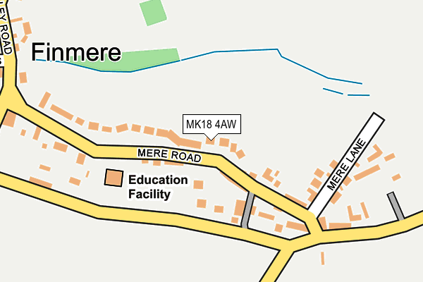 MK18 4AW map - OS OpenMap – Local (Ordnance Survey) MK18 4AW map - OS OpenMap – Local (Ordnance Survey)