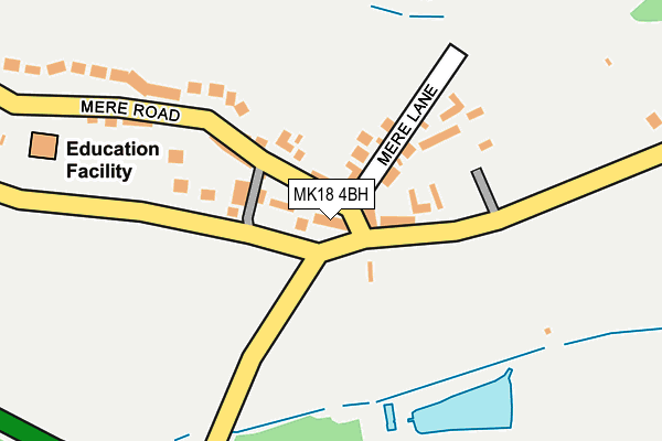 MK18 4BH map - OS OpenMap – Local (Ordnance Survey) MK18 4BH map - OS OpenMap – Local (Ordnance Survey)
