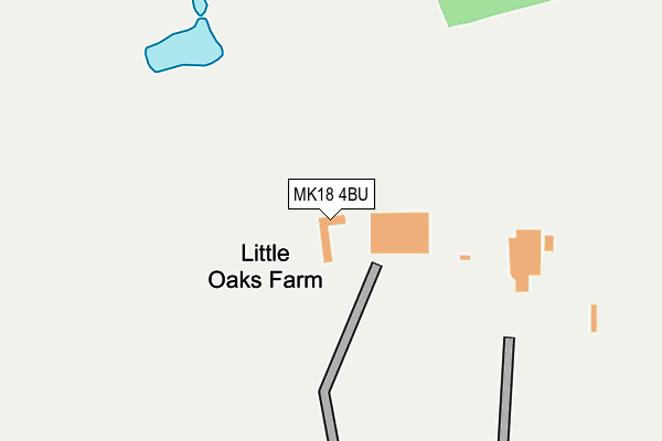 MK18 4BU map - OS OpenMap – Local (Ordnance Survey)