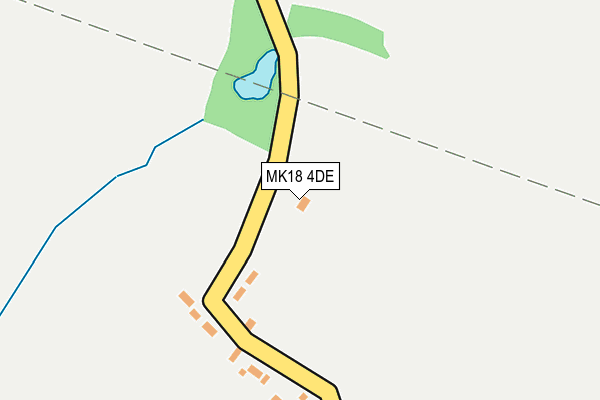 MK18 4DE map - OS OpenMap – Local (Ordnance Survey)