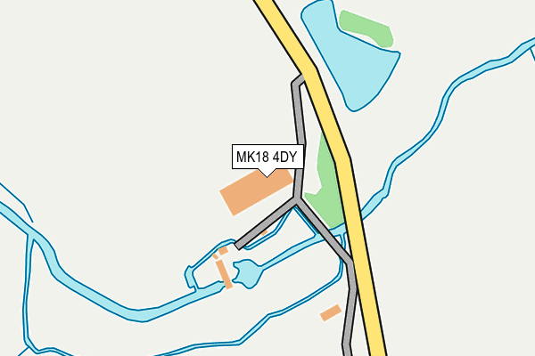 MK18 4DY map - OS OpenMap – Local (Ordnance Survey) MK18 4DY map - OS OpenMap – Local (Ordnance Survey)