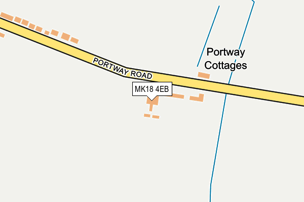 MK18 4EB map - OS OpenMap – Local (Ordnance Survey)
