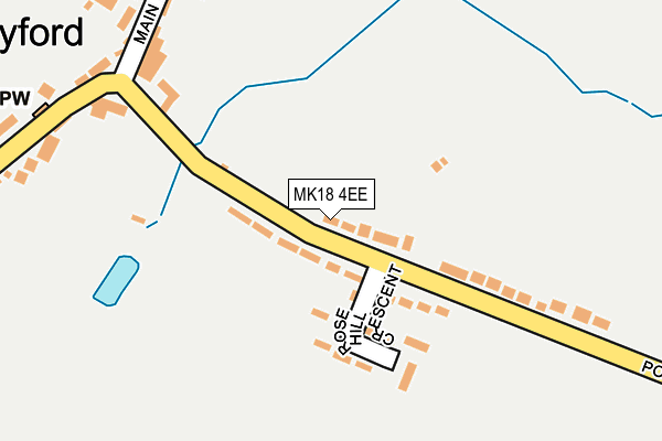 MK18 4EE map - OS OpenMap – Local (Ordnance Survey)