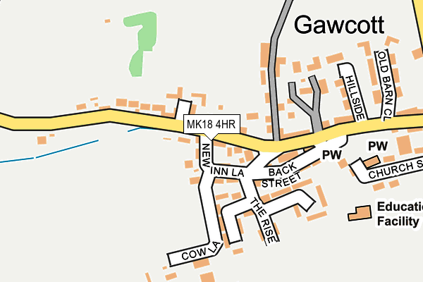 MK18 4HR map - OS OpenMap – Local (Ordnance Survey) MK18 4HR map - OS OpenMap – Local (Ordnance Survey)
