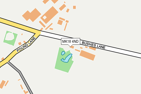 MK18 4ND map - OS OpenMap – Local (Ordnance Survey) MK18 4ND map - OS OpenMap – Local (Ordnance Survey)