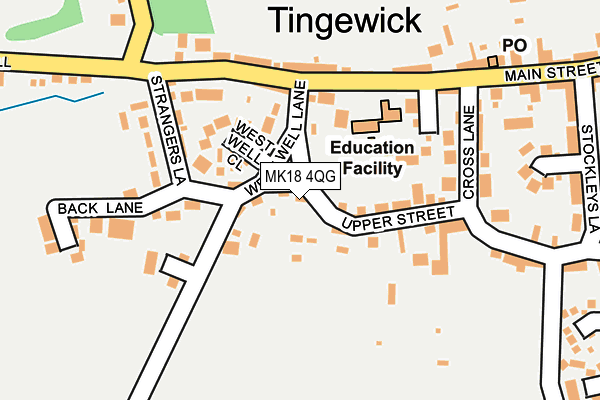 MK18 4QG map - OS OpenMap – Local (Ordnance Survey) MK18 4QG map - OS OpenMap – Local (Ordnance Survey)