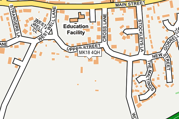 MK18 4QH map - OS OpenMap – Local (Ordnance Survey)