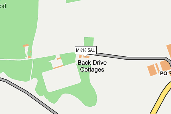 MK18 5AL map - OS OpenMap – Local (Ordnance Survey)