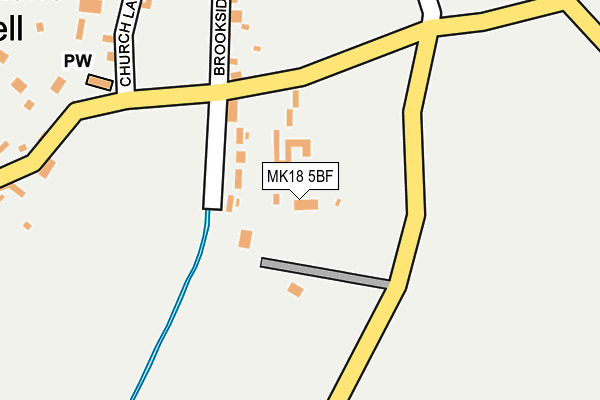 MK18 5BF map - OS OpenMap – Local (Ordnance Survey) MK18 5BF map - OS OpenMap – Local (Ordnance Survey)