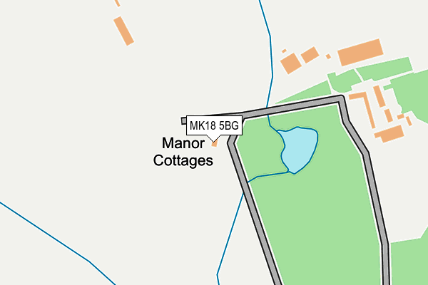 MK18 5BG map - OS OpenMap – Local (Ordnance Survey)