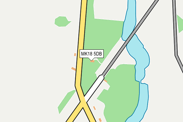 MK18 5DB map - OS OpenMap – Local (Ordnance Survey) MK18 5DB map - OS OpenMap – Local (Ordnance Survey)