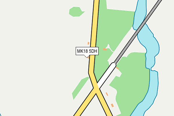 MK18 5DH map - OS OpenMap – Local (Ordnance Survey) MK18 5DH map - OS OpenMap – Local (Ordnance Survey)
