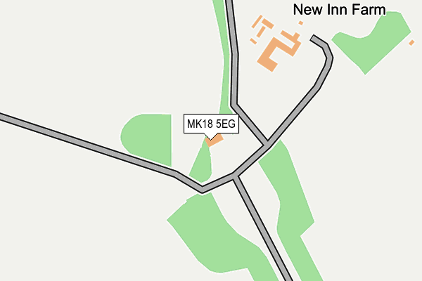 MK18 5EG map - OS OpenMap – Local (Ordnance Survey) MK18 5EG map - OS OpenMap – Local (Ordnance Survey)