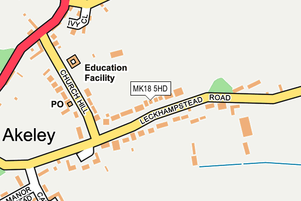 MK18 5HD map - OS OpenMap – Local (Ordnance Survey) MK18 5HD map - OS OpenMap – Local (Ordnance Survey)