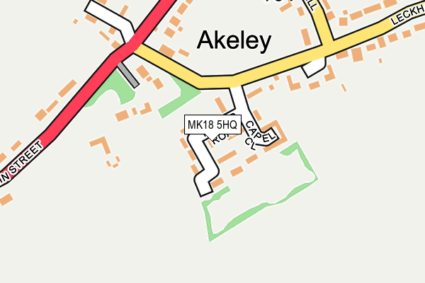 MK18 5HQ map - OS OpenMap – Local (Ordnance Survey)