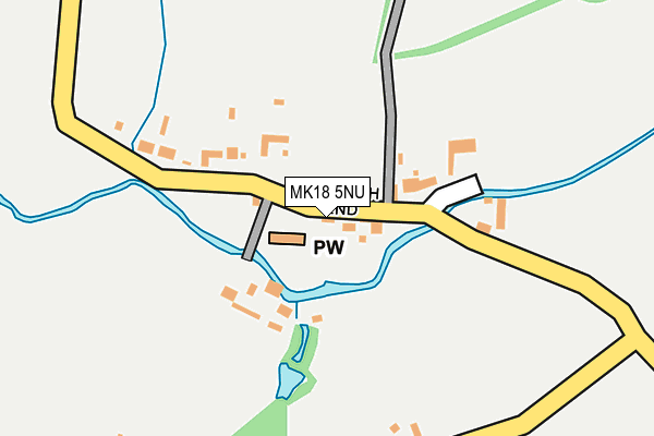 MK18 5NU map - OS OpenMap – Local (Ordnance Survey) MK18 5NU map - OS OpenMap – Local (Ordnance Survey)