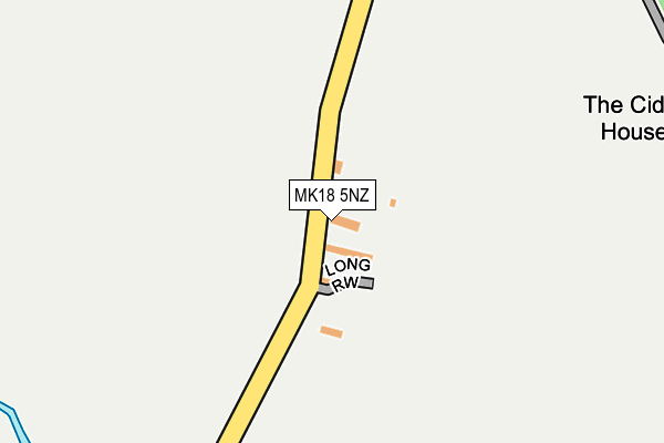 MK18 5NZ map - OS OpenMap – Local (Ordnance Survey)