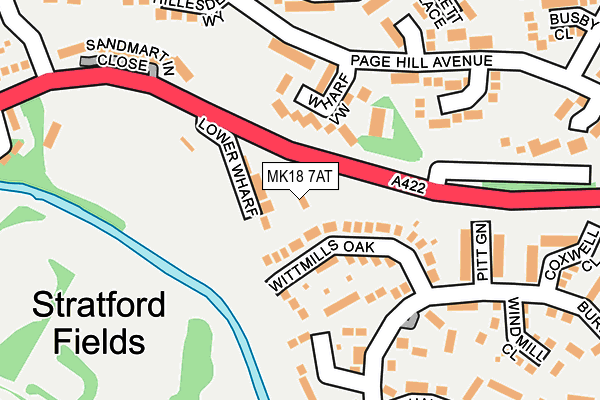 MK18 7AT map - OS OpenMap – Local (Ordnance Survey) MK18 7AT map - OS OpenMap – Local (Ordnance Survey)