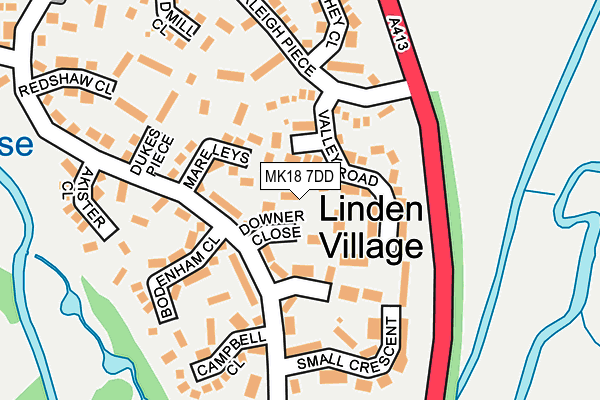 MK18 7DD map - OS OpenMap – Local (Ordnance Survey) MK18 7DD map - OS OpenMap – Local (Ordnance Survey)